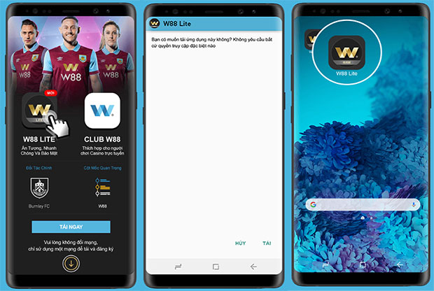 Tải ứng dụng W88 android